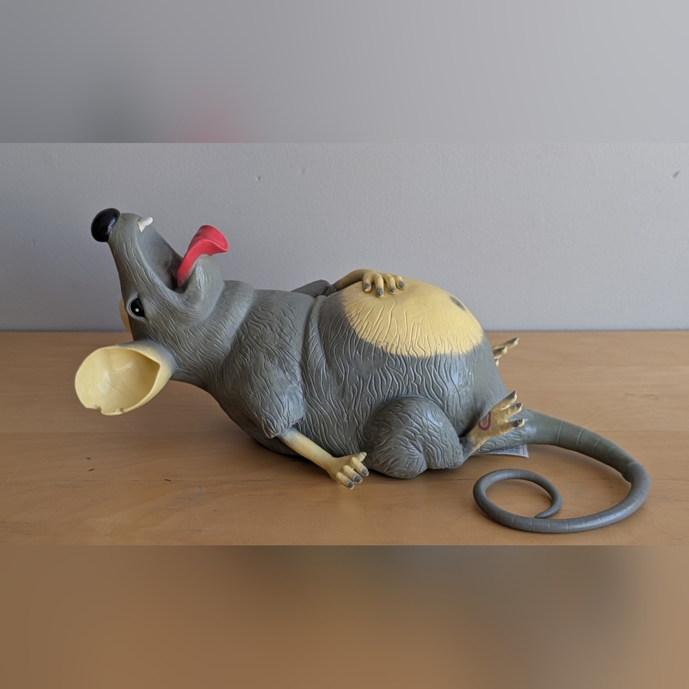 Gemmy | Fat Rat 15" Talking Animated Rubber WORKS Halloween Vintage